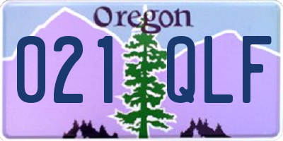 OR license plate 021QLF