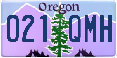 OR license plate 021QMH