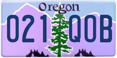 OR license plate 021QOB