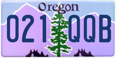OR license plate 021QQB