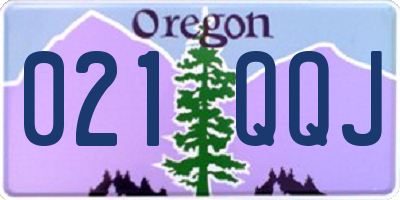 OR license plate 021QQJ