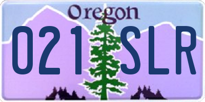 OR license plate 021SLR