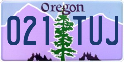 OR license plate 021TUJ