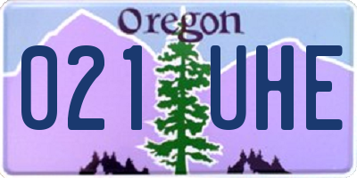 OR license plate 021UHE