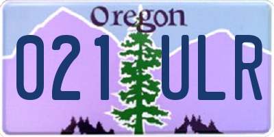 OR license plate 021ULR