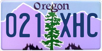 OR license plate 021XHC