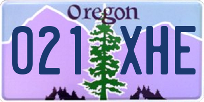 OR license plate 021XHE