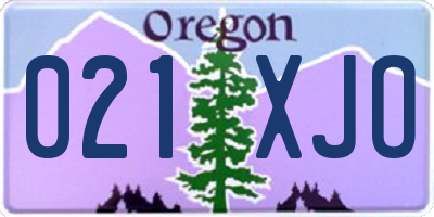 OR license plate 021XJO