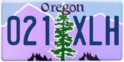 OR license plate 021XLH