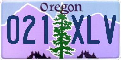 OR license plate 021XLV