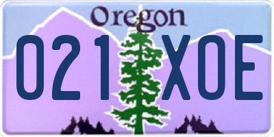 OR license plate 021XOE