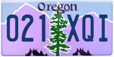 OR license plate 021XQI