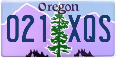 OR license plate 021XQS