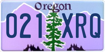 OR license plate 021XRQ
