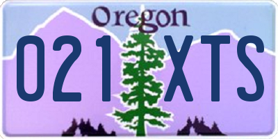 OR license plate 021XTS