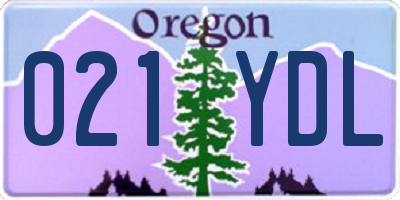 OR license plate 021YDL