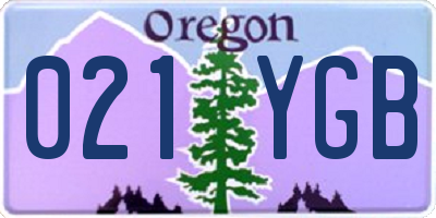 OR license plate 021YGB