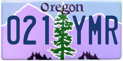 OR license plate 021YMR