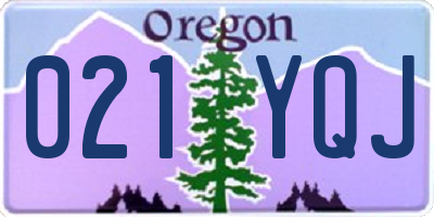 OR license plate 021YQJ