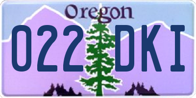 OR license plate 022DKI