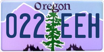 OR license plate 022EEH