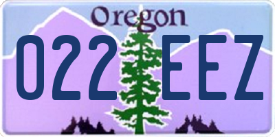 OR license plate 022EEZ