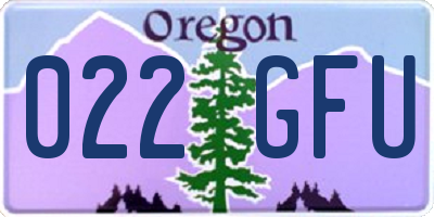 OR license plate 022GFU