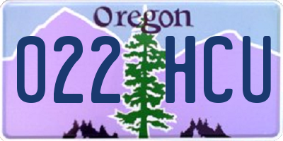 OR license plate 022HCU