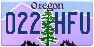 OR license plate 022HFU