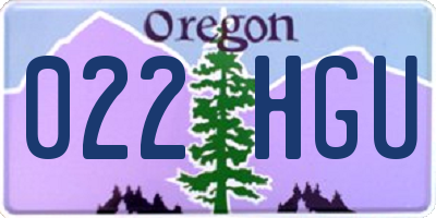 OR license plate 022HGU