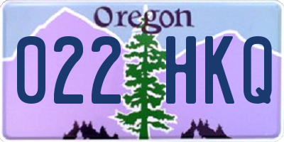 OR license plate 022HKQ