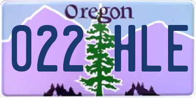 OR license plate 022HLE