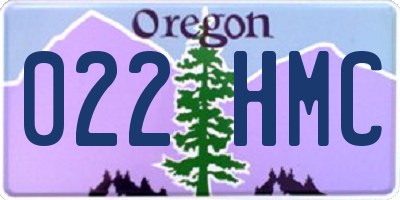 OR license plate 022HMC