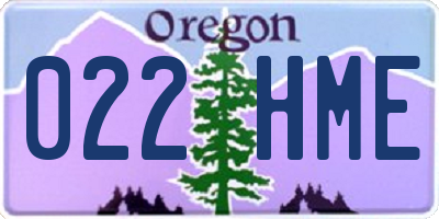 OR license plate 022HME