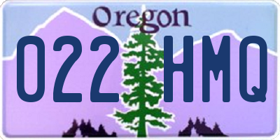OR license plate 022HMQ