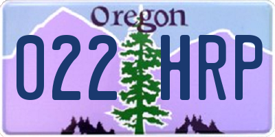 OR license plate 022HRP