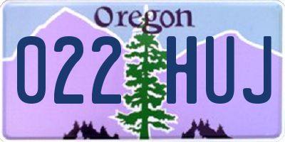 OR license plate 022HUJ