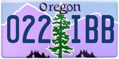 OR license plate 022IBB