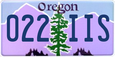 OR license plate 022IIS