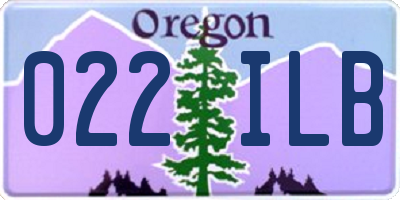 OR license plate 022ILB