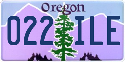 OR license plate 022ILE