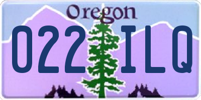 OR license plate 022ILQ