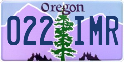 OR license plate 022IMR