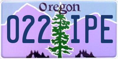 OR license plate 022IPE