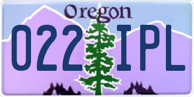 OR license plate 022IPL