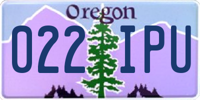OR license plate 022IPU
