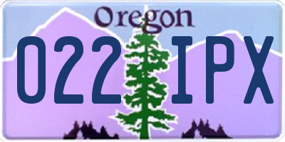 OR license plate 022IPX