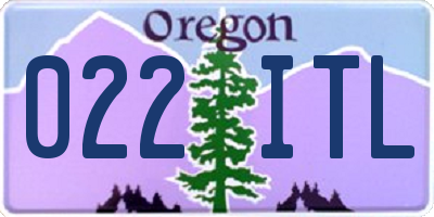 OR license plate 022ITL