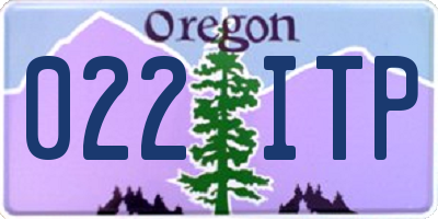OR license plate 022ITP