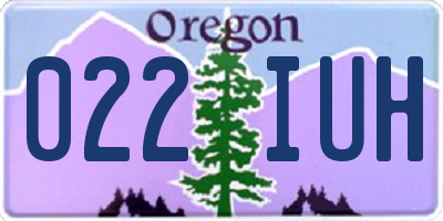 OR license plate 022IUH